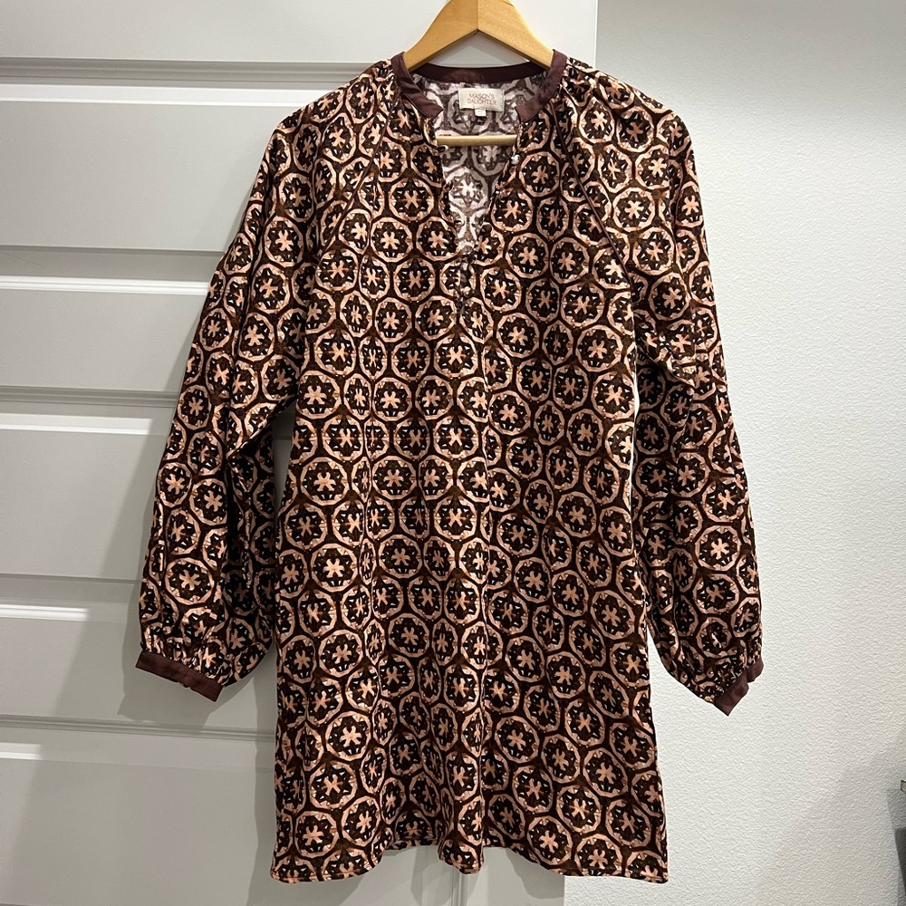 Mason’s Daughter Brown Geometric Dress